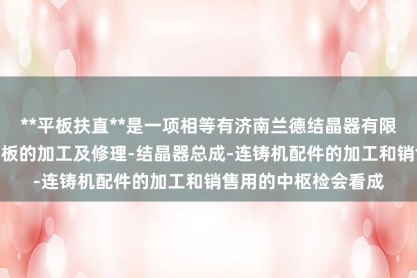 **平板扶直**是一项相等有济南兰德结晶器有限公司-结晶器铜管-铜板的加工及修理-结晶器总成-连铸机配件的加工和销售用的中枢检会看成