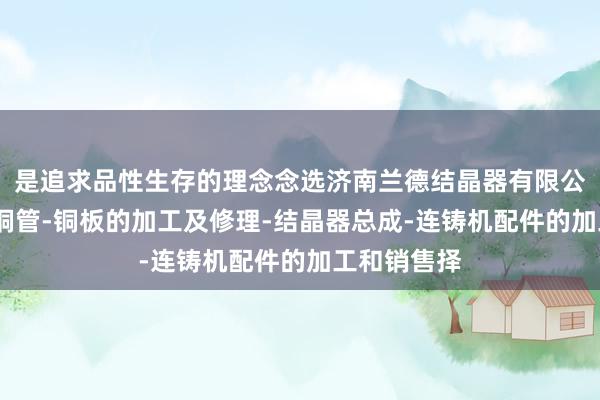 是追求品性生存的理念念选济南兰德结晶器有限公司-结晶器铜管-铜板的加工及修理-结晶器总成-连铸机配件的加工和销售择